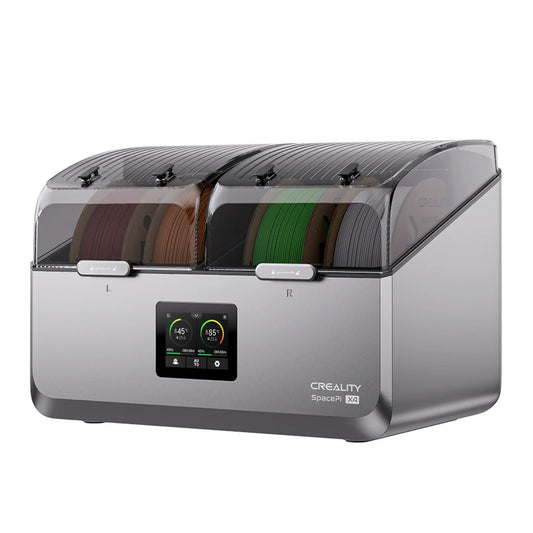 Creality SpacePi X4 Filament Dryer Box with 200W PTC Rapid Heater, 4-Spools Filament Storage Box, Dual Independent Heating Chambers, One-Key Operation, Compatible with PLA, PETG, ABS, TPU, PC, PA, PAHT